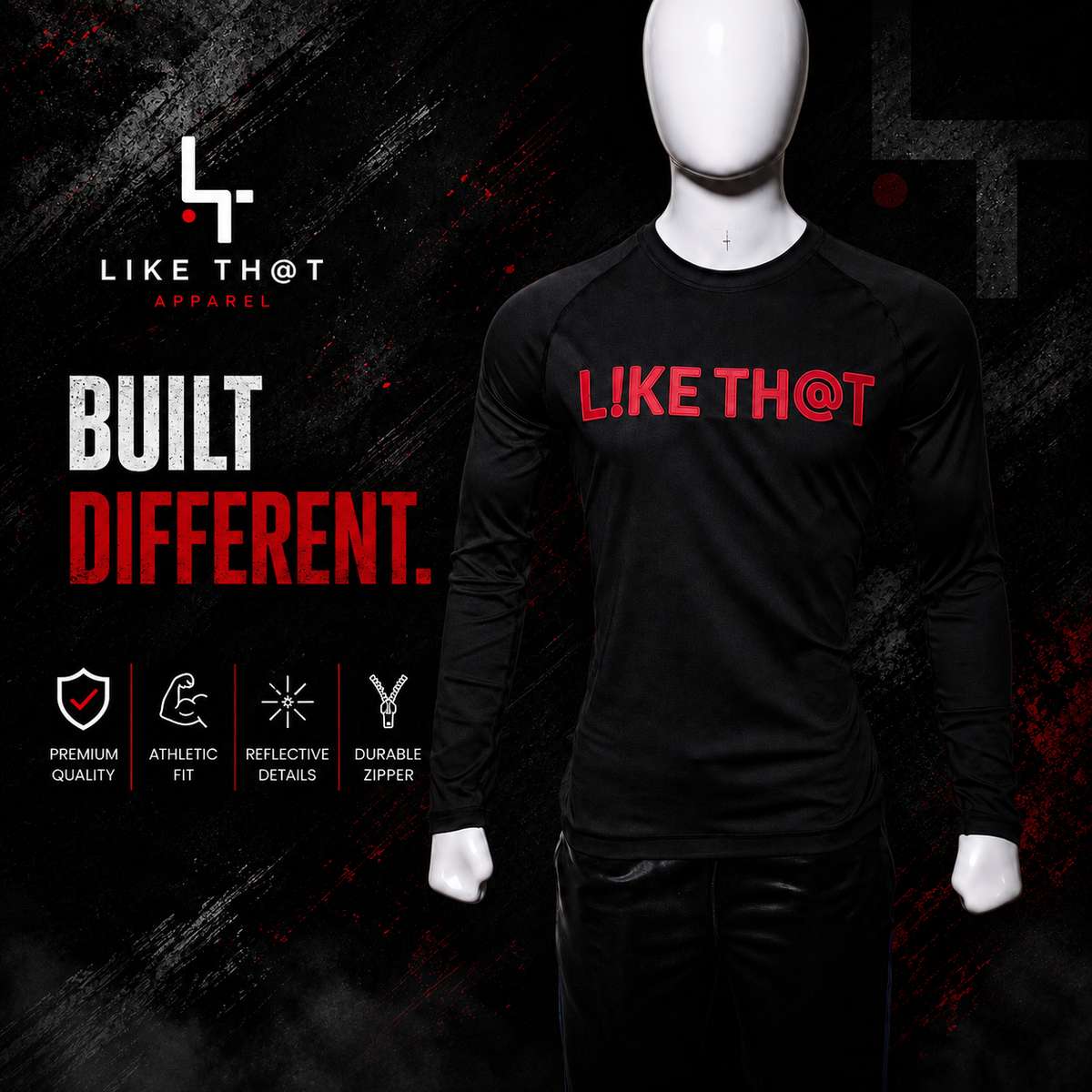 L!KE TH@T MVP Long Sleeve Dri-Fit T-Shirt