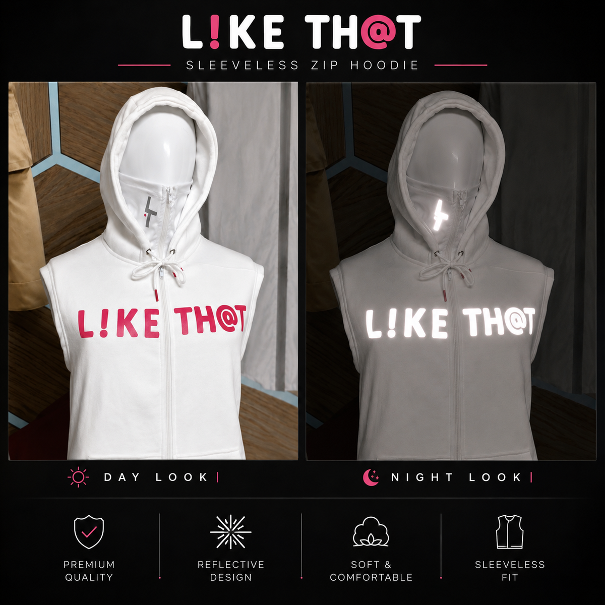 L!KE TH@T Mask Hoodie