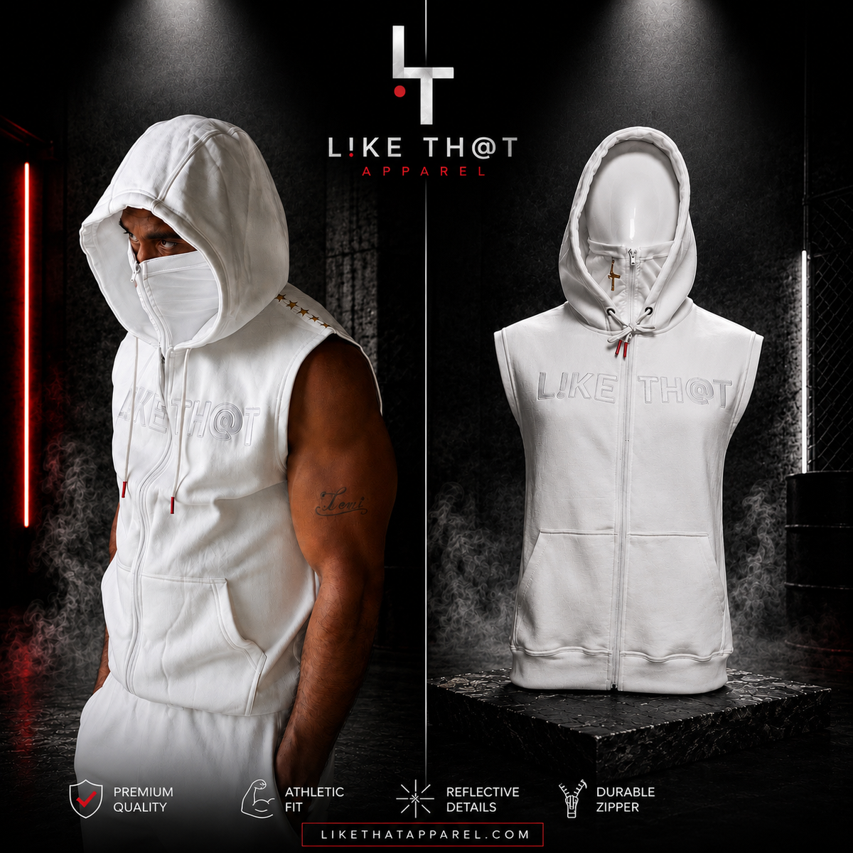 L!KE TH@T Mask Hoodie