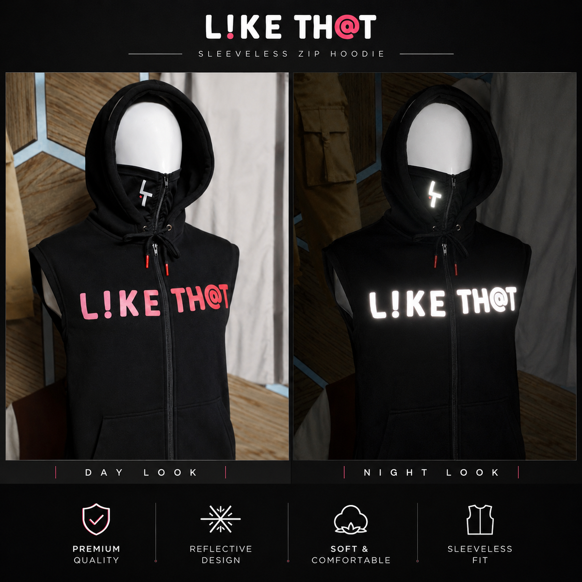 L!KE TH@T Mask Hoodie