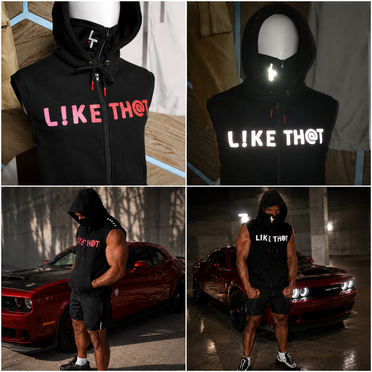L!KE TH@T Mask Hoodie